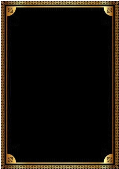 Black Collage Blank Frame  A4 template