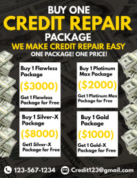 Credit Repair Packages Flyers Template | PosterMyWall