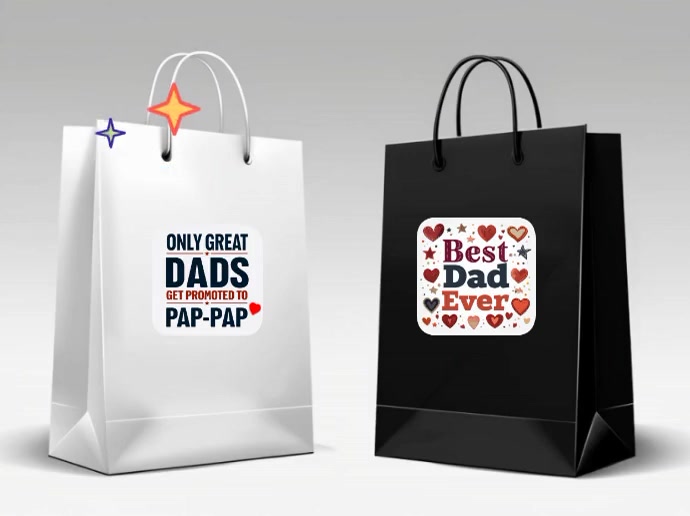 Black Collage Father's Day Gift Presentation template