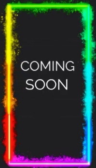 Black Coming Soon Announcement Business Card Video template