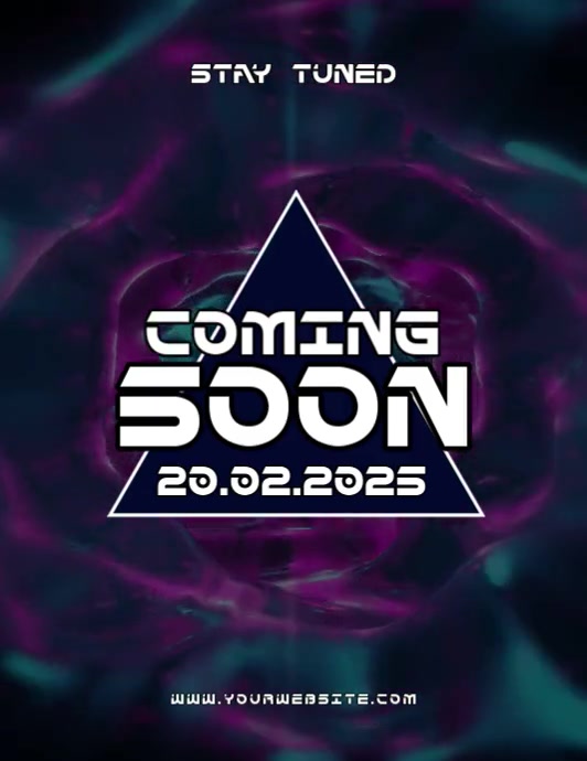 Black Coming Soon Flyer (us Letter) template