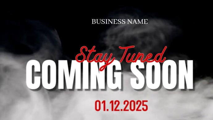 Modèle Black Coming Soon Youtube Thumbnail | PosterMyWall