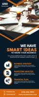 Black Corporate Seminar Roll Up Banner ป้ายโรลอัป 2' × 5' template