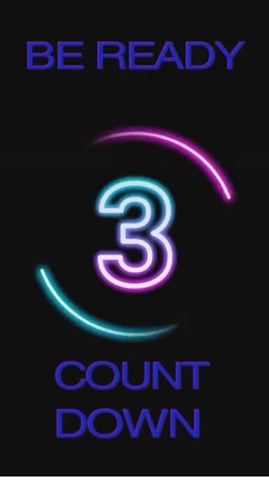 Black Countdown Instagram Reel Template | PosterMyWall
