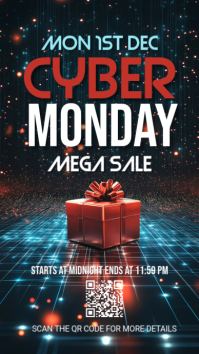 Black  Cyber Monday Instagram Story template