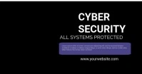 Black Cyber Security Facebook Shared Image template