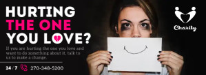 Schwarz Domestic Violence Awareness Facebook-omslagfoto Template
