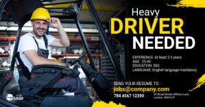Black Driver Job Advertisement Facebook Ad template