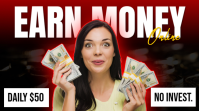 Black Earn Money Online Youtube Thumbnail Isithonjana se-YouTube template