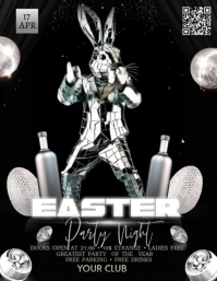 Black Easter Party Flyer Video template