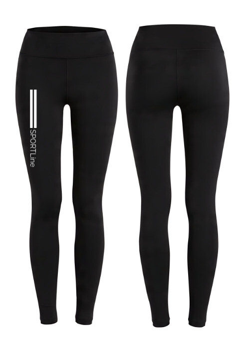 Black Editable Transparent Background Women's Leggings Tights Mockup Design Template A3