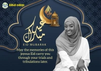 Black Eid El Kabir  A5 template