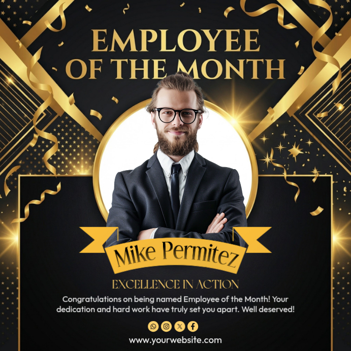 Employee Recognition Template | PosterMyWall