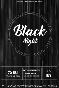 Black event flyer template | PosterMyWall