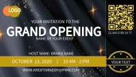 Black Event Invitation Card 名片 template