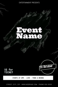 customizable design templates for black event flyer template flyer backgr black