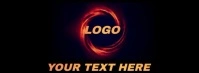 Black Facebook cover photo template