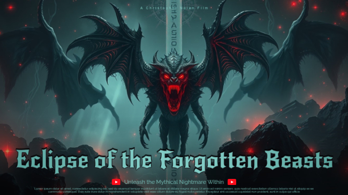 Black Fantasy Movie YouTube Thumbnail Template | PosterMyWall