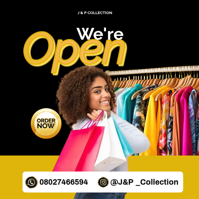 Fashion Store Opening Template | PosterMyWall