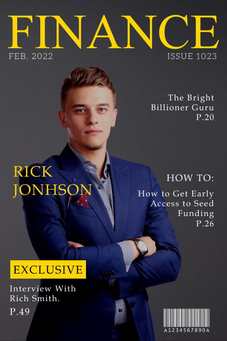 Plantilla de Finance Magazine Cover Pósters | PosterMyWall