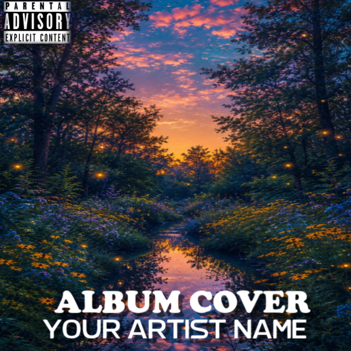 Black Album Cover Album Covers Template | PosterMyWall