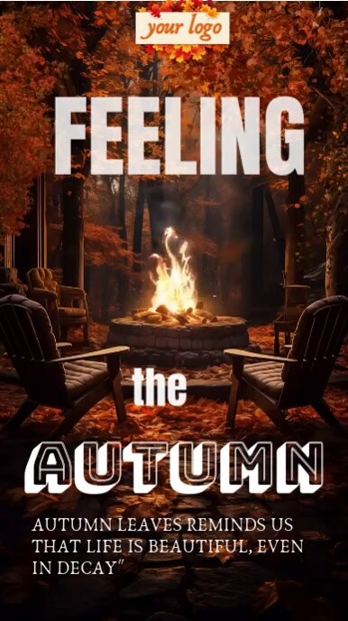 Copy of Black Floral Autumn Season Instagram Reel | PosterMyWall