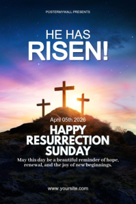 Preto Easter Celebration Poster Template