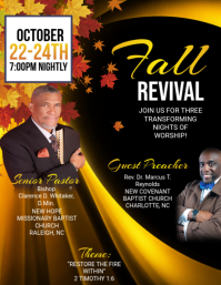 Hitam Fall Revival Event Рекламная листовка Template