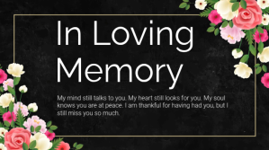 Black Memorial Tribute Digitalt display Template