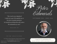 Black Memorial Service Flyer Template - Page 1