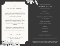 Noir Memorial Service Рекламная листовка Template - Page 2