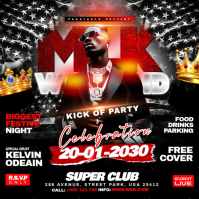 Black Floral Mlk Weekend Celebration Exceptional Flyer Instagram Post template