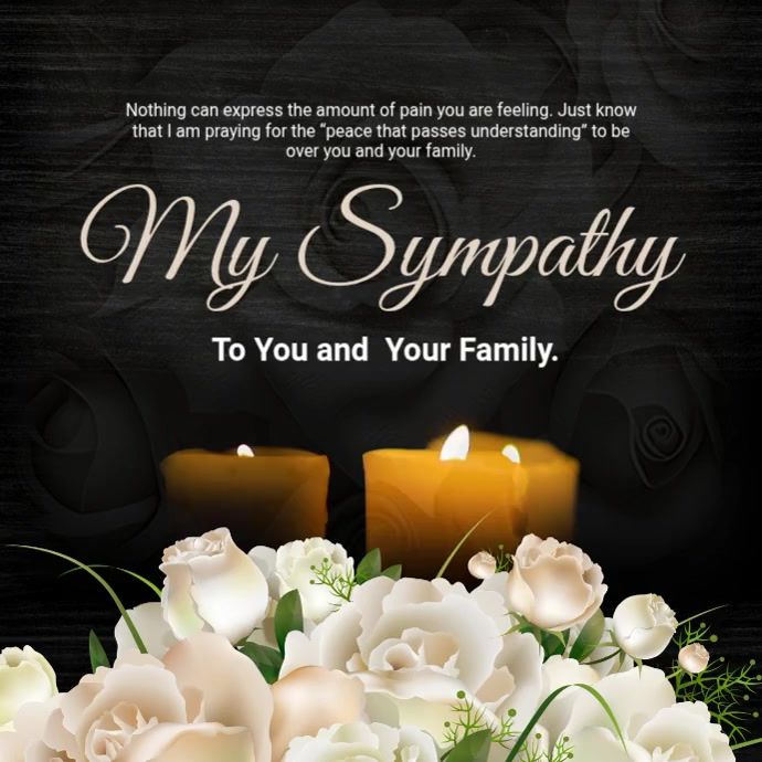 Condolence Message Template | PosterMyWall