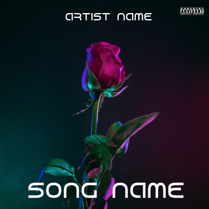 Copy of Black Flower Cd Mixtape Cover Album Cover | PosterMyWall