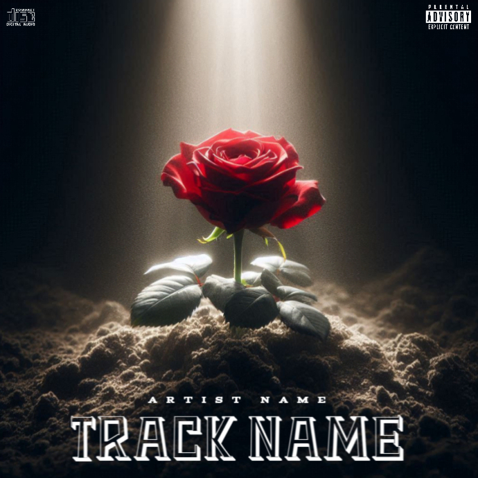 Copy of Black Flower Mixtape Album Cover Album Cover | PosterMyWall