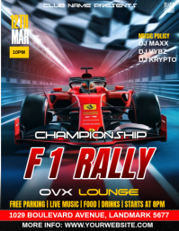 Formula 1 Championship Flyers Template | PosterMyWall