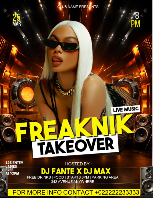 Black Freaknik Event Flyer Template | PosterMyWall