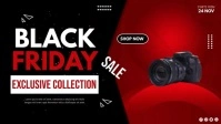 black friday, black friday sale Facebook-covervideo (16:9) template