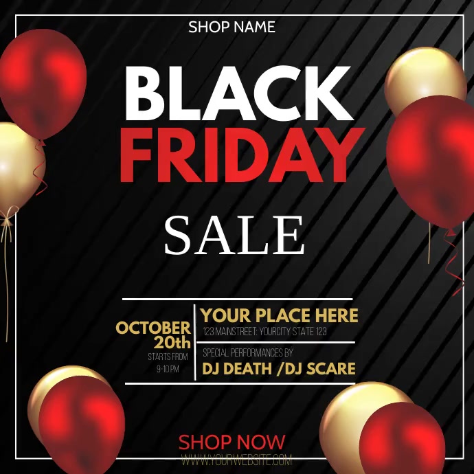 Black Friday, Boxing day, Retail Template PosterMyWall