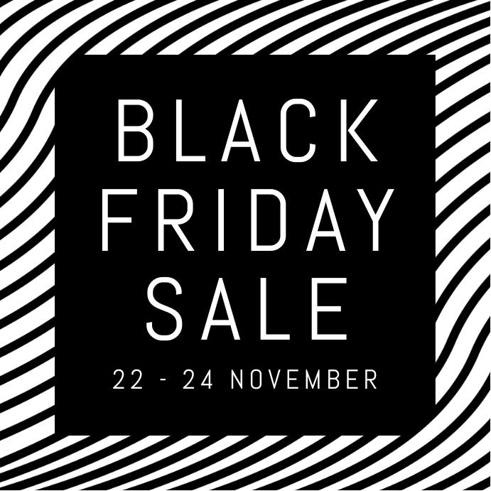 Black Friday: Zebra Theme Instagram-Beitrag template