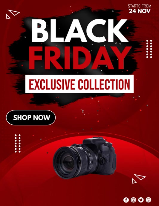 black friday, black friday sale Flyer (US Letter) template