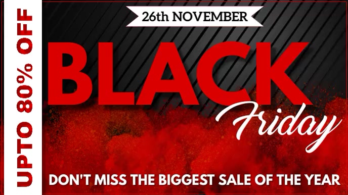 Black Friday, Sale Digital Display (16:9) template