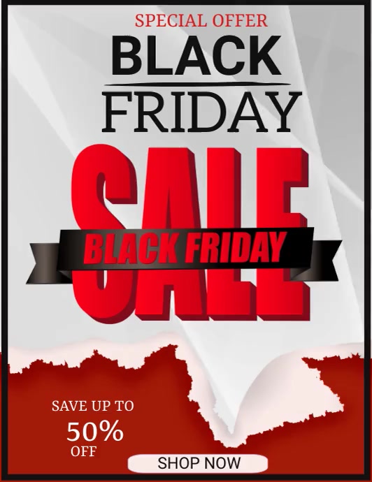 Black friday,Boxing day,retail Flyer (US Letter) template