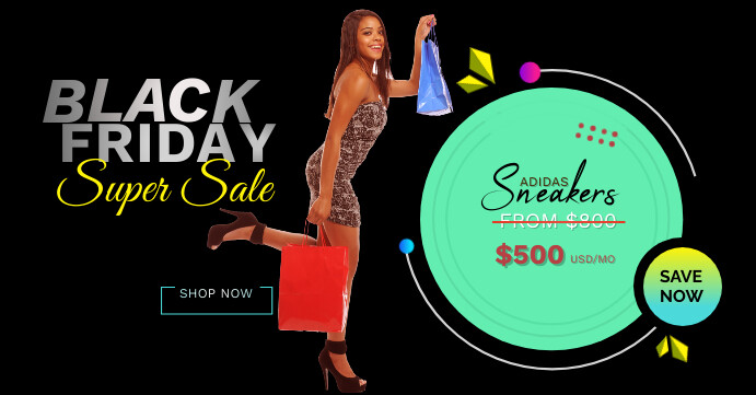 Black Friday & Discount offers Template Desig Okładka wydarzenia na Facebooku