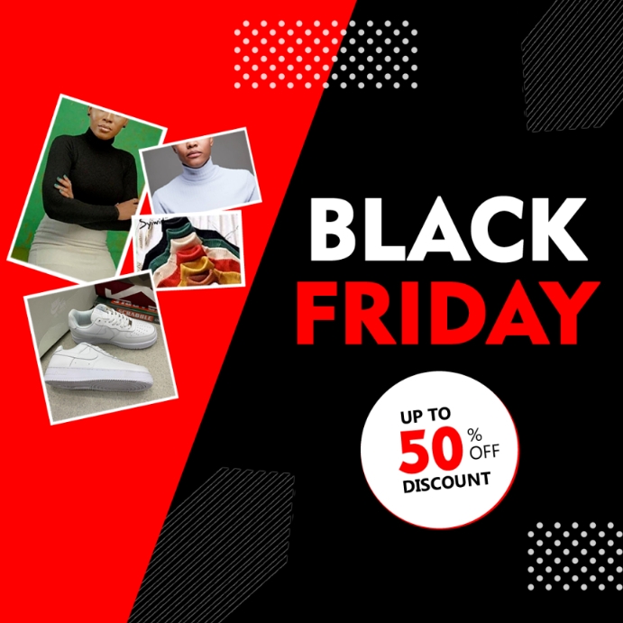 Black Friday 50 Discount Template PosterMyWall