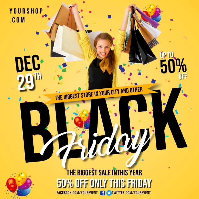 Black Friday Ad Template PosterMyWall
