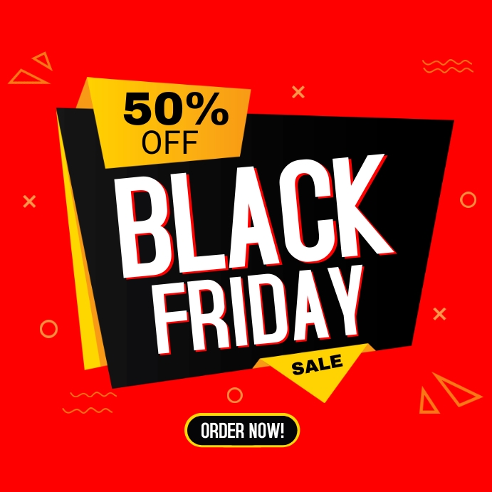 Black Friday Ad Template Quadrat (1:1)