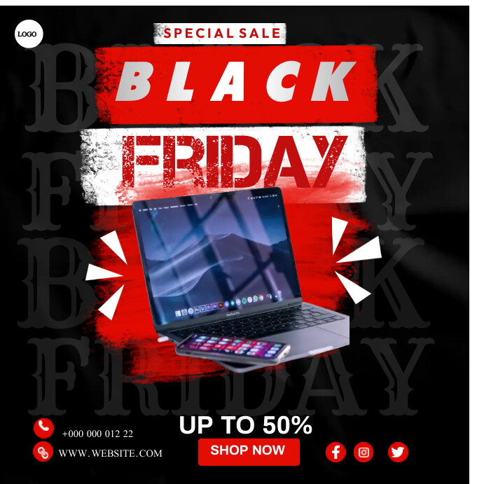Black Friday Ads Template PosterMyWall