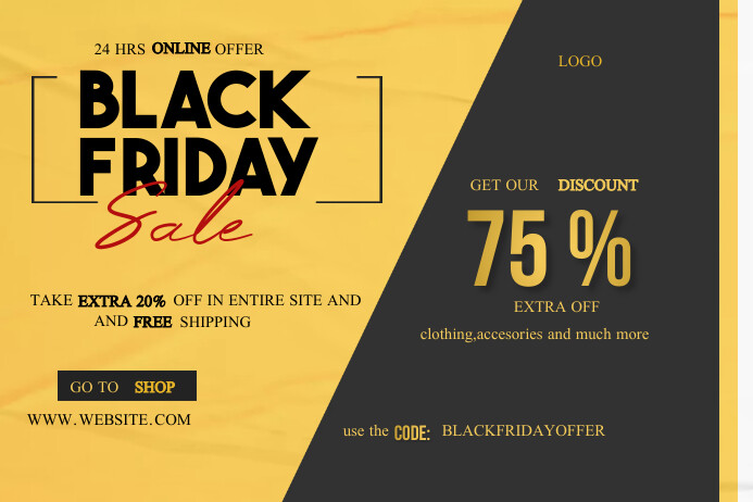 Black Friday Ads Template PosterMyWall