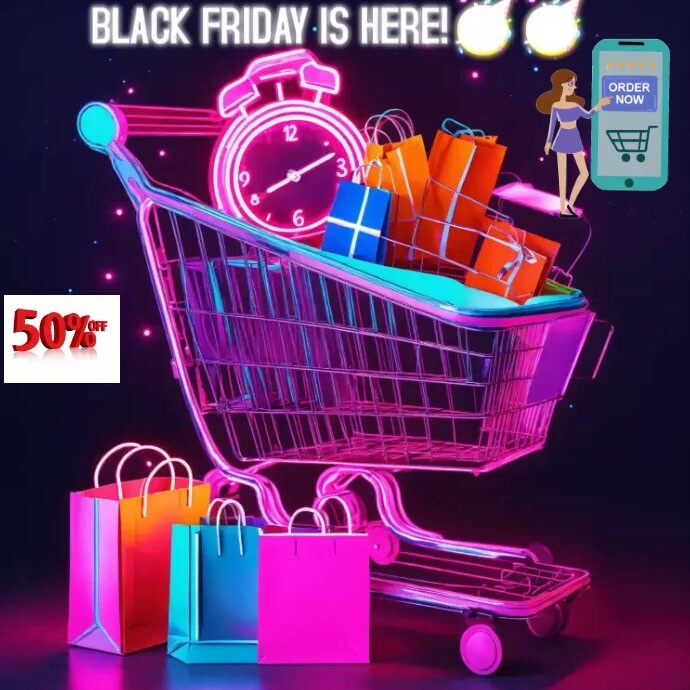 Black Friday ads template PosterMyWall